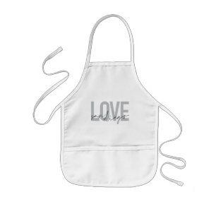 Tablier Enfant Design minimaliste, moderne, urbain, cool Love San