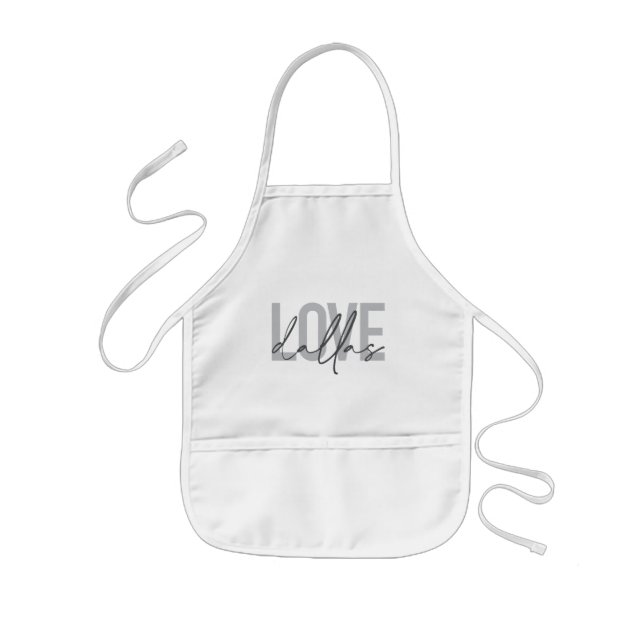 Tablier Enfant Design urbain, moderne, simple, tendance Love Dall (Devant)