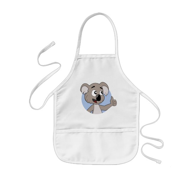 Tablier Enfant Dessin animé d'ours koala (Devant)