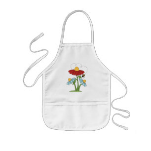Tablier Enfant Dessin floral amusant jardinage ou Kitchen apron e