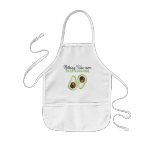 Tablier Enfant Devis vert moderne Avocado pour cadeau Avocado Lov