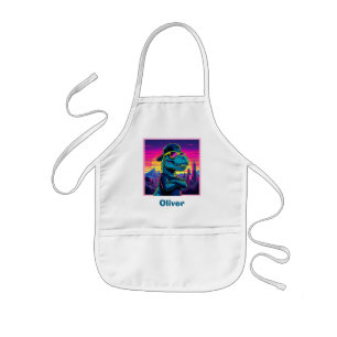 Tablier Enfant Dinosaure Rétro Punk