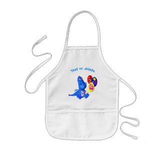 Tablier Enfant Dragon Et Ballons Bleus Cute Personnalisés