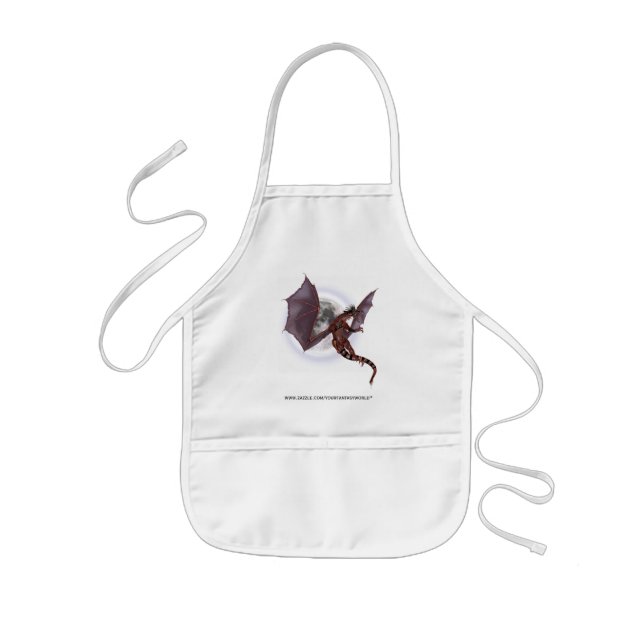 Tablier Enfant Dragon Rouge (Devant)