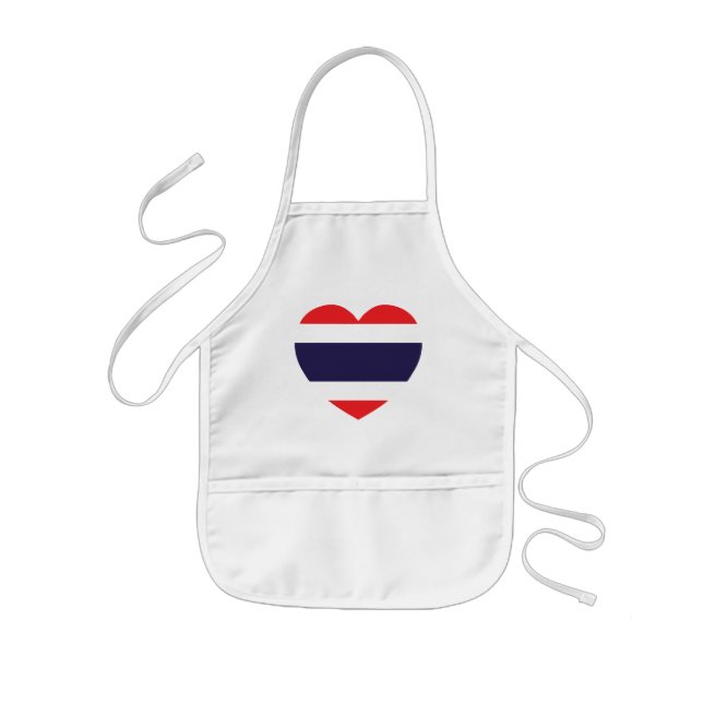 Tablier Enfant Drapeau cardiaque en Thaïlande (Devant)