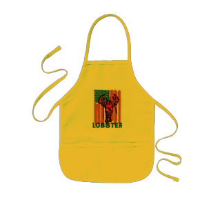 Tablier Enfant Drapeau de homard Peace Love