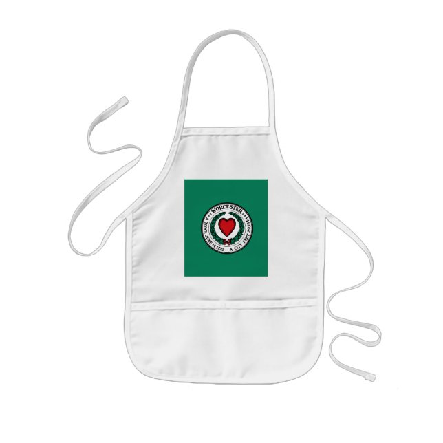 Tablier Enfant Drapeau de Worcester, Massachusetts  (Devant)