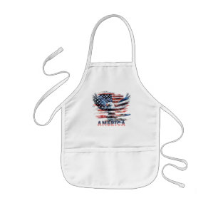 Tablier Enfant Drapeau des États-Unis. Amérique