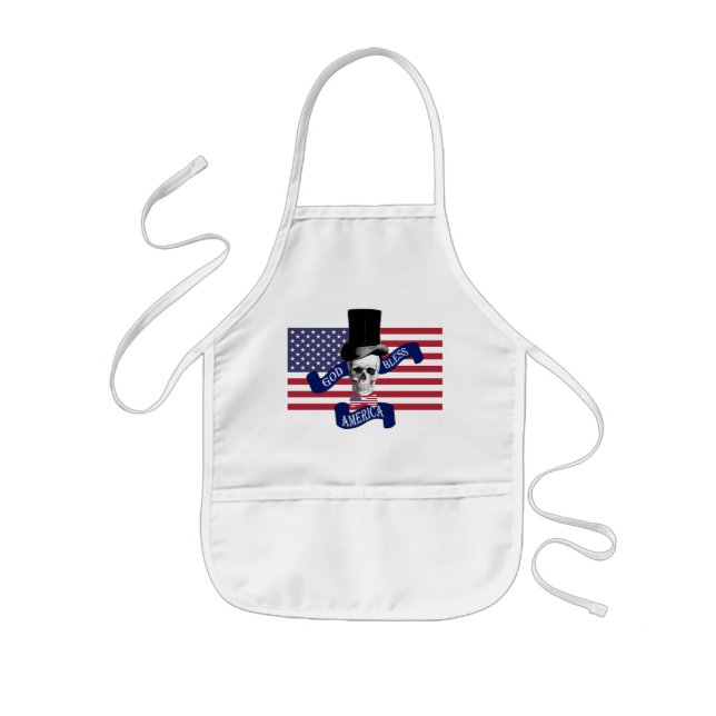 Tablier Enfant Drapeau patriotique américain (Devant)