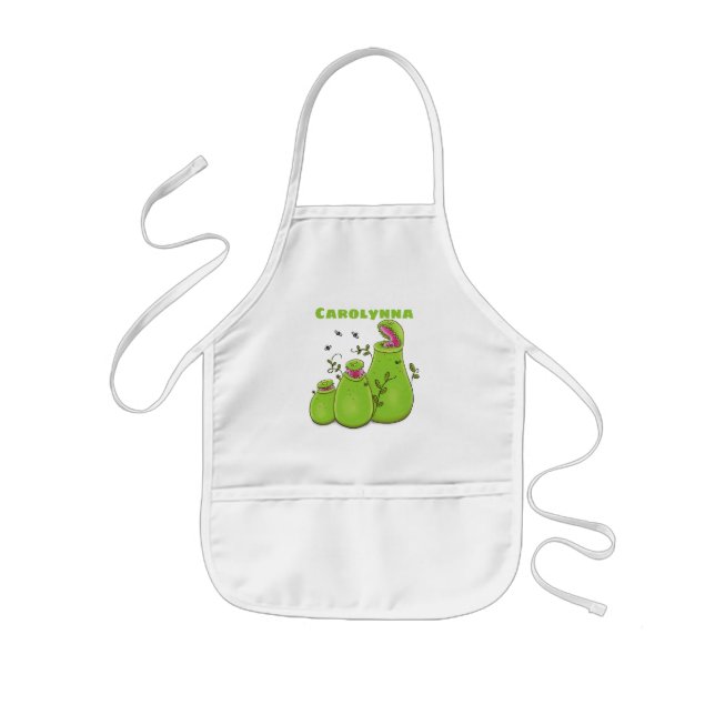 Tablier Enfant Drôle carnivore carnivore carnivore plante dessin  (Devant)