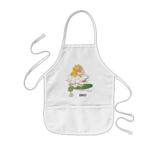 Tablier Enfant Eau Lily Fleur mignonne Enfant Floral Fée Girl