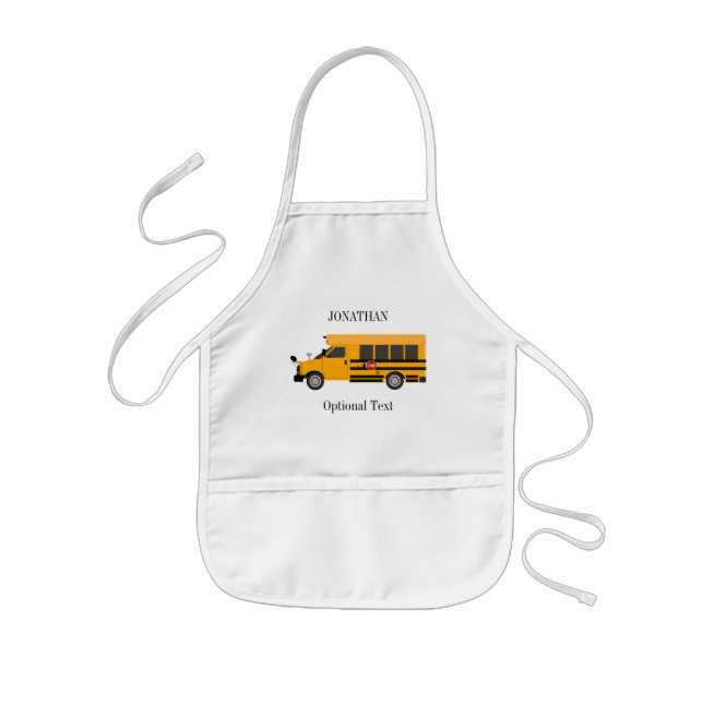 Tablier Enfant Enfants Artisanat École Enfants Bus Apron personna (Devant)