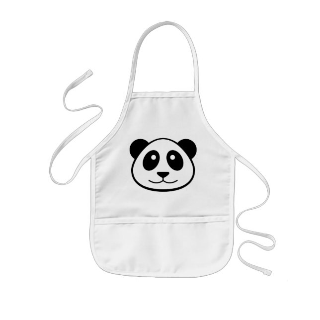 Tablier Enfant Enfants de visage de panda (Devant)