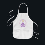 Tablier Enfant Enfants pourpres Apron<br><div class="desc">Une princesse blonde mignonne aux cheveux dans une robe brillante violette orne cet tablier. Personnalisez-le avec le nom de vos filles. Cadeau adorable pour un anniversaire de naissance ou de Noël pour les filles. Conçu pour vous par Blackberry Boulevard.</div>