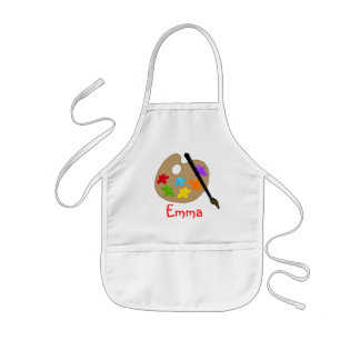 Tablier Enfant Espace Art Pallette Peinture pour enfants