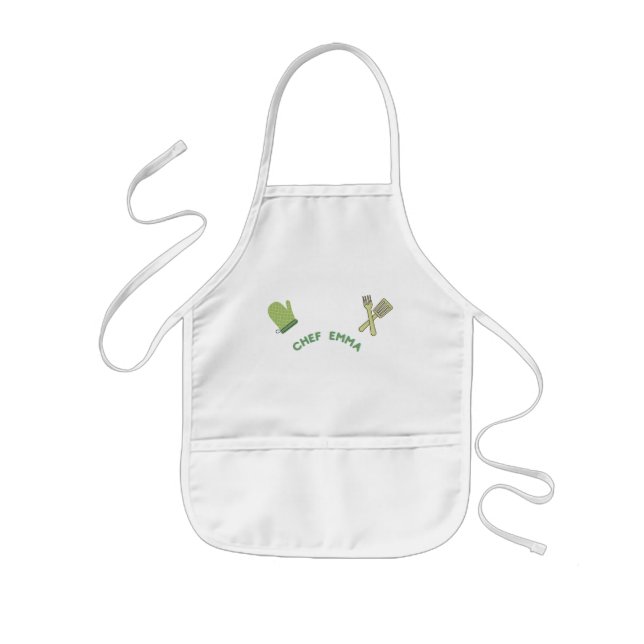 Tablier Enfant Espace enfant personnalisable | Petit chef (Devant)
