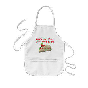 Tablier Enfant Faites cuire et priez avec vos enfants Customisez-