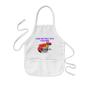 Tablier Enfant Faites cuire et priez avec vos enfants Customisez-
