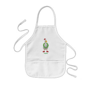 Tablier Enfant Festive Père Noël Duck Personnalisé