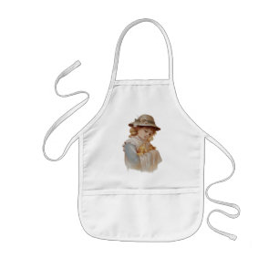 Tablier Enfant Fille avec des petits canards