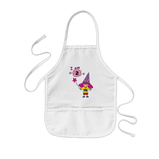 Tablier Enfant fille de magicien de 2 ans (Devant)