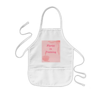 Tablier Enfant "Fleuriste dans la formation" - papillon et fleurs