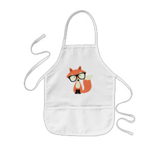 Tablier Enfant Fox rouge de hippie mignon