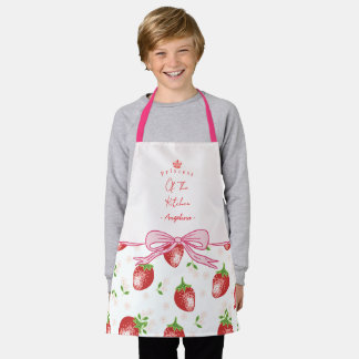 Tablier Enfant Fraise | Nom Personnalisé