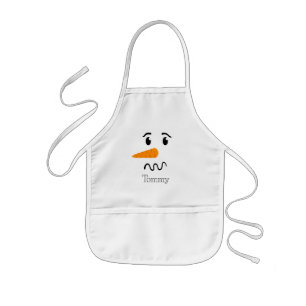 Tablier Enfant Frosty, le Snowman, face confuse