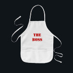 TABLIER ENFANT FUNNY APRONS<br><div class="desc">Who would argue with the little person wearing this ! Change the text by clicking customize it Other products in our store just click twocompany. England</div>