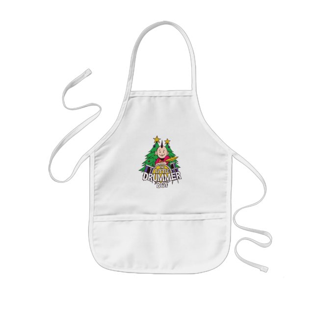 Tablier Enfant Fûts amusants Conception de Noël Pour Drummer Boy (Devant)