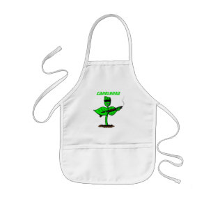 Tablier Enfant Germinator cyborg plante dessin humoristique