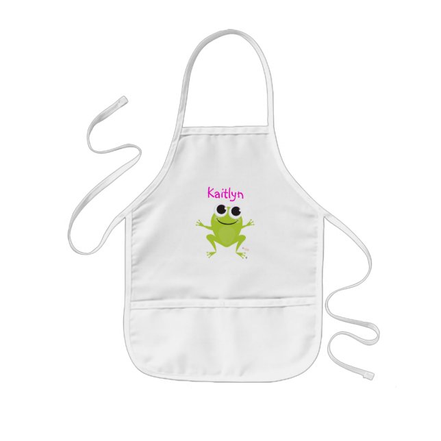 Tablier Enfant Grenouille mignonne (Devant)