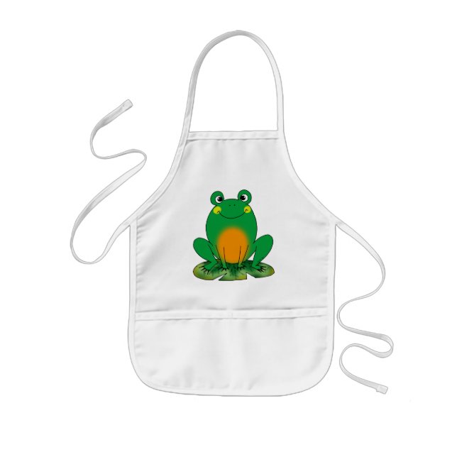 Tablier Enfant Grenouille verte (Devant)