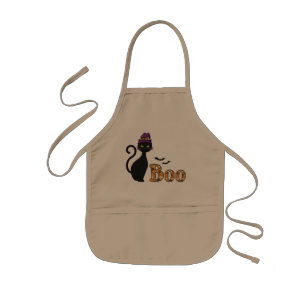Tablier Enfant Halloween Cat Boo