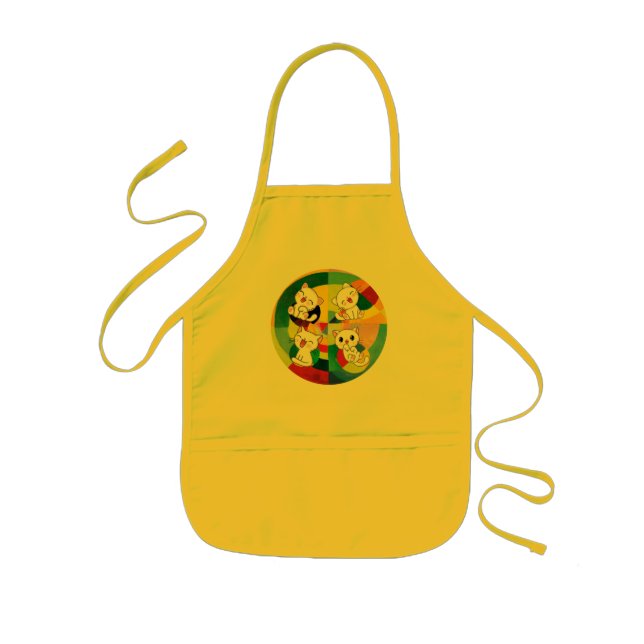 Tablier Enfant Happy Meows Apron pour enfants (Devant)