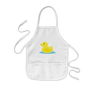 Tablier Enfant Heure du bain Canard jaune