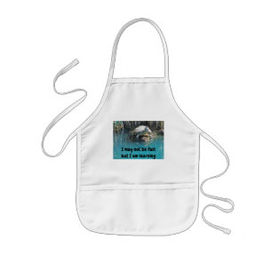 Tablier Enfant I am Learning Turtle Humor Water Reflection Animal
