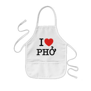 Tablier Enfant I coeur (amour) Pho