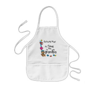Tablier Enfant Il est temps de jouer avec grand-père