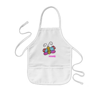 Tablier Enfant Il y a un papillon sur votre chemise de peinture !