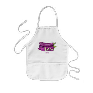 Tablier Enfant Illustration d'aubergine