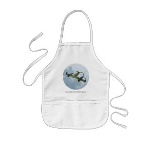 Tablier Enfant Illustration d'aviation militaire de vol de warbir