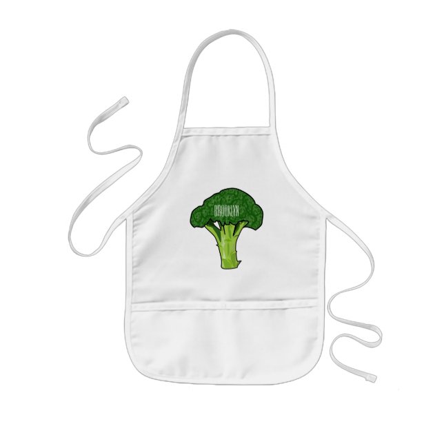 Tablier Enfant Illustration de Broccoli (Devant)