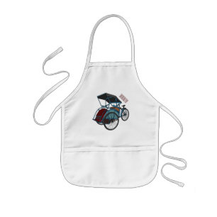Tablier Enfant Illustration de cyclo-pousse