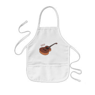 Tablier Enfant Illustration de guitare acoustique