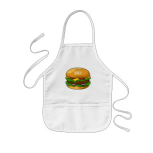 Tablier Enfant Illustration de Hamburger