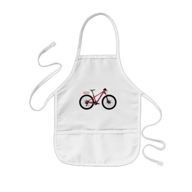 Tablier Enfant Illustration de la bande dessinée de vélo (Devant)