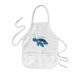 Tablier Enfant Illustration de la petite tortue de mer