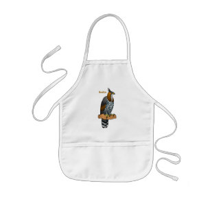 Tablier Enfant Illustration de l'aigle à faucon orné